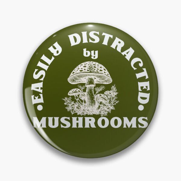 Item preview, Easily Distracted by Mushrooms - Dark Version designed and sold by Mirror Shift.