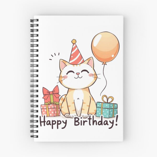 Item preview, Cat Birthday Party Hat Happy Balloons Celebrations Cute  designed and sold by CheeseBlueprint.