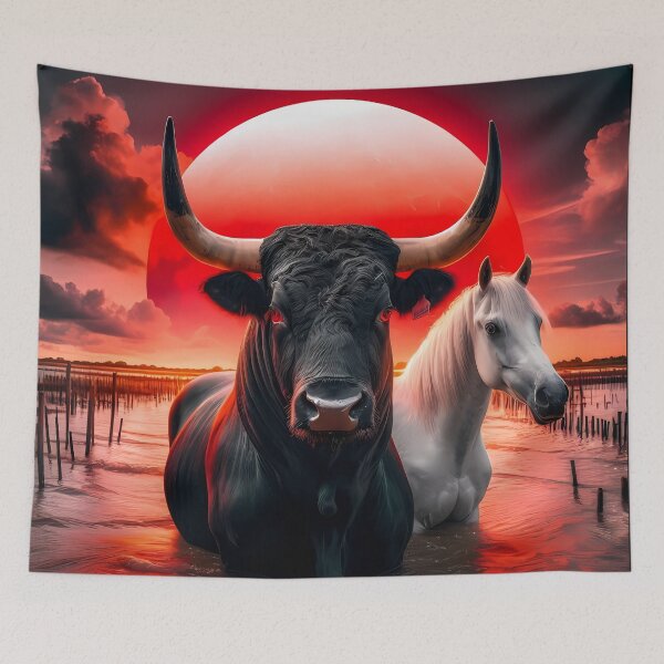 Item preview, Camargue Wild Bull and Horse designed and sold by Astralia.