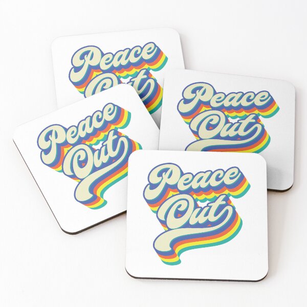 Item preview, Peace Out - Typography  designed and sold by Whimsical  Thinker.