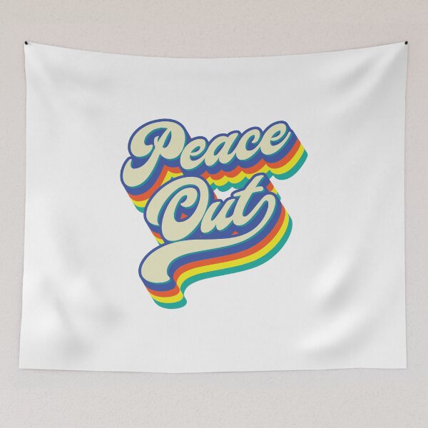 Item preview, Peace Out - Typography  designed and sold by Whimsical  Thinker.