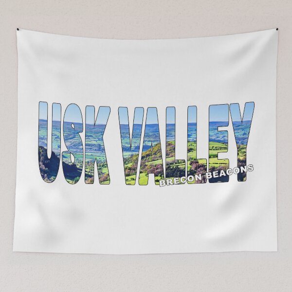 Item preview, USK VALLEY Brecon Beacons - Vale of Usk Wales Stunning Views designed and sold by Adam Gormley.