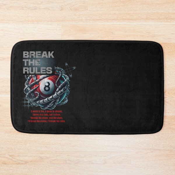 Item preview, Break the Rules – Bold 8-Ball with Chains Design designed and sold by Belarte.shop.