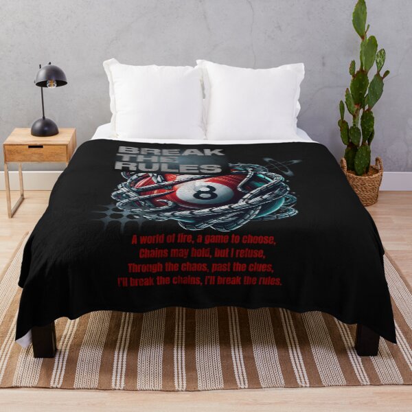 Item preview, Break the Rules – Bold 8-Ball with Chains Design designed and sold by Belarte.shop.