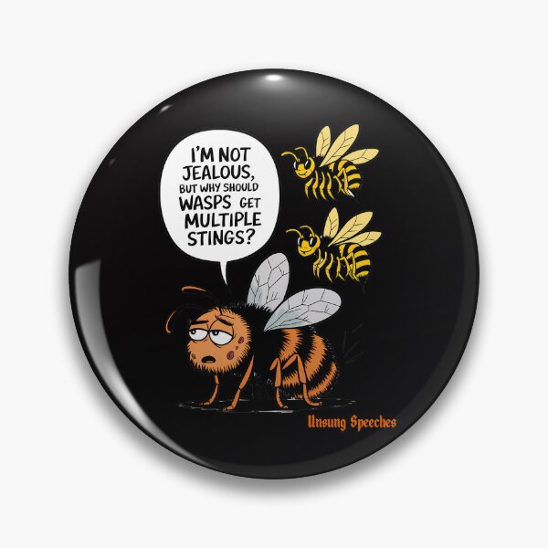 Item preview, Bee vs Wasp final sting  designed and sold by CoolCrazyQuirky.