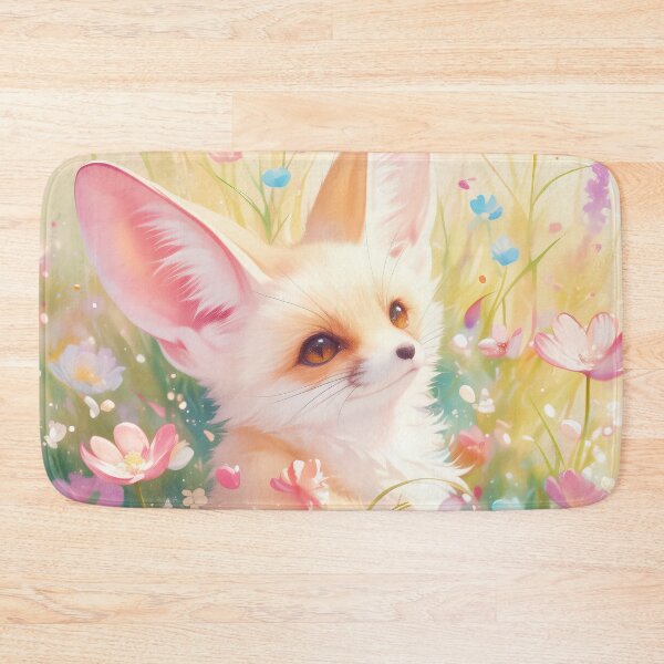 Item preview, Fennec Fox Resting in a Blooming Meadow designed and sold by AshiraCreations.