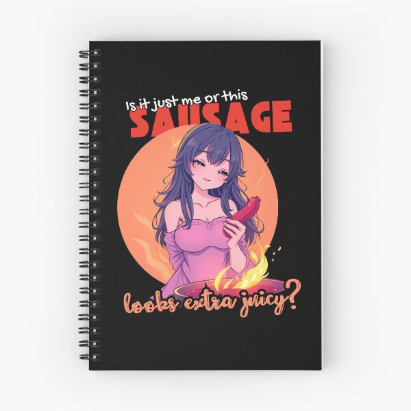Item preview, Cheeky Anime Girl BBQ Art - Is it just me or this sausage looks extra juicy? designed and sold by Designs-Labs.