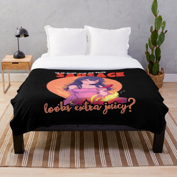 Item preview, Arte de barbacoa de una chica de anime descarada: ¿Soy solo yo o esta salchicha se ve muy jugosa? designed and sold by Designs-Labs.