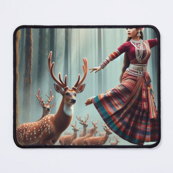 Item preview, Dancing woman in forest designed and sold by kharatsuchita.
