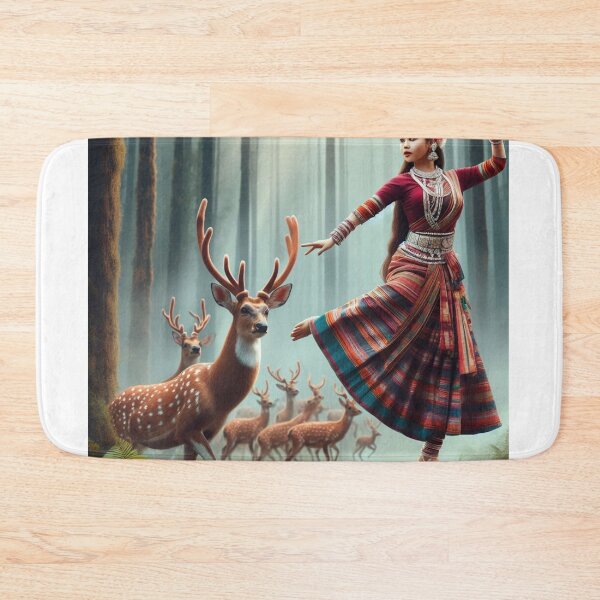 Item preview, Dancing woman in forest designed and sold by kharatsuchita.