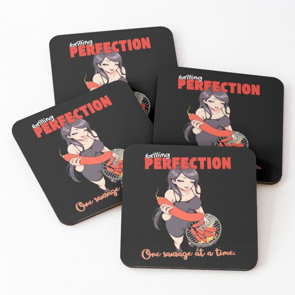 Item preview, Cheeky Anime Girl BBQ Art - Grilling perfection One sausage at a time designed and sold by Designs-Labs.