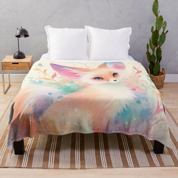 Item preview, Fennec Fox Among Pastel Blossoms designed and sold by AshiraCreations.