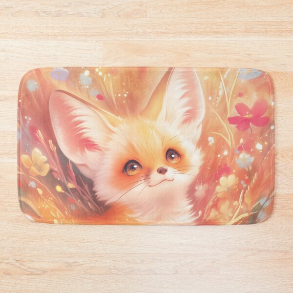 Item preview, Fennec Fox Surrounded by Sunset Blossoms designed and sold by AshiraCreations.