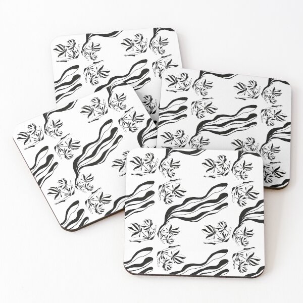 Item preview, Modern exotic magnolia botanical pattern.. Hand drawn unique print.For your home design or textiles. designed and sold by TaniaArtDesign.