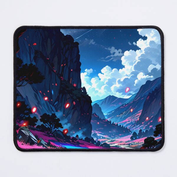 Item preview, Anime Mountain Valley | 4K Anime Wallpaper designed and sold by typoinspired.