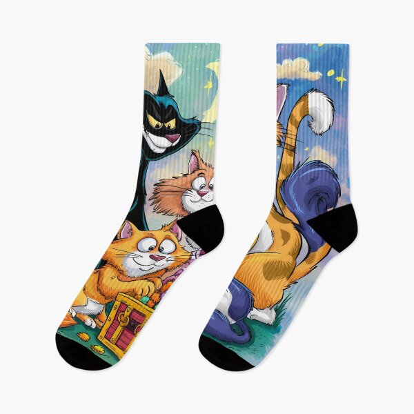 Item preview,  Cats Found a Treasure | Playful Adventure Cat Illustration | Whimsical Feline Treasure Hunt Art | Fun and Adorable Cat Design designed and sold by PaintedPixels01.