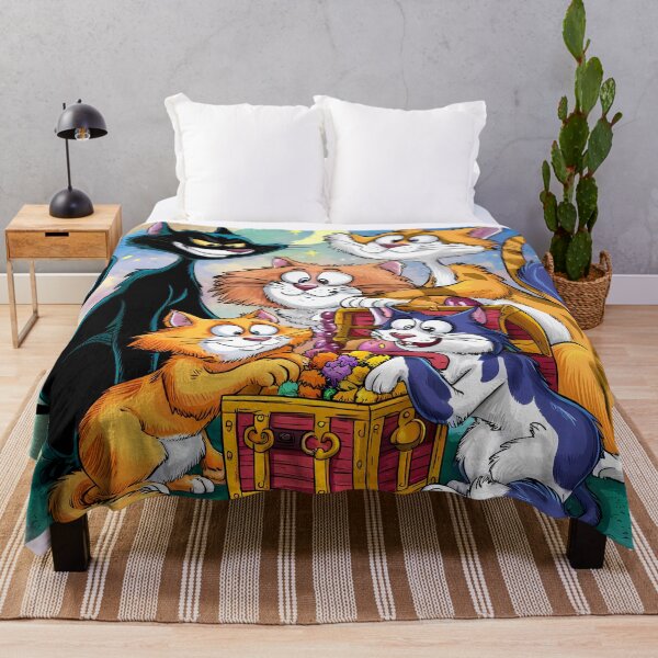 Item preview, Cats Found a Treasure | Playful Adventure Cat Illustration | Whimsical Feline Treasure Hunt Art | Fun and Adorable Cat Design designed and sold by PaintedPixels01.