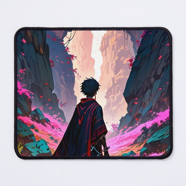 Item preview, Warrior Wandering at Mountain Valley  | 4K Anime Wallpaper designed and sold by typoinspired.