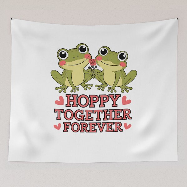 Item preview, Hoppy Together Forever Frogs designed and sold by JintyArt.