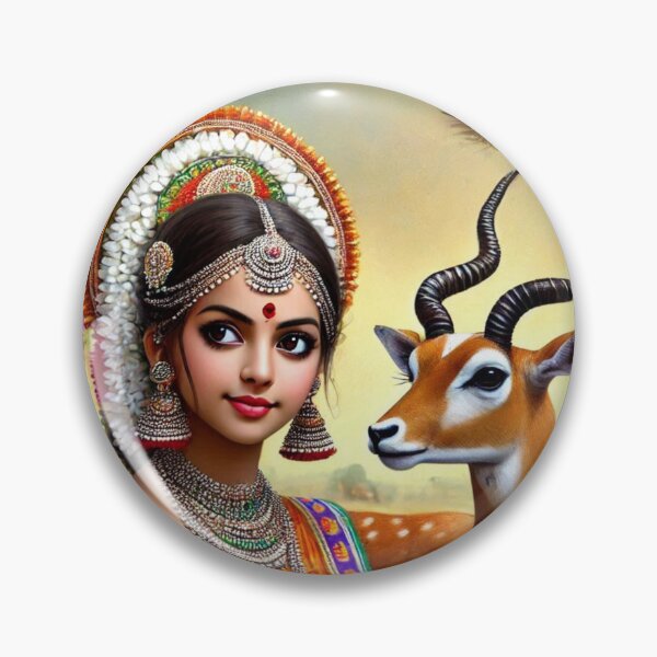 Item preview, Dancing Girl With deer designed and sold by kharatsuchita.