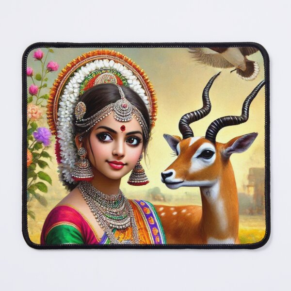 Item preview, Dancing Girl With deer designed and sold by kharatsuchita.