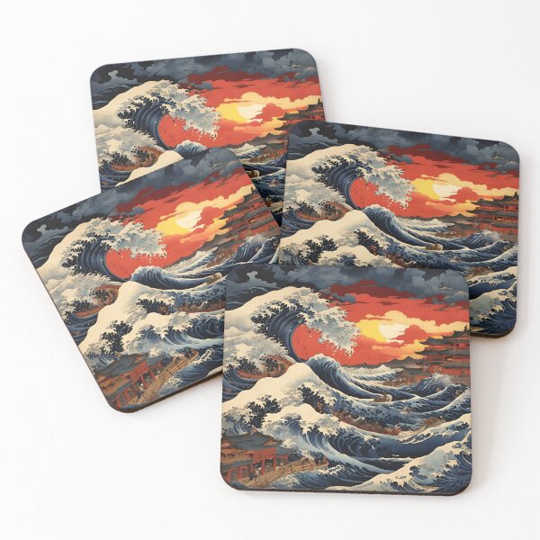 Artikelvorschau, Von „Unter der Welle vor Kanagawa“ inspirierte Illustration | Tributkunst an die Große Welle | Moderne Interpretation von 36 Ansichten des Fuji | Ikonische japanische Kunst neu interpretiert entworfen und verkauft von PaintedPixels01.