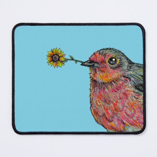 Item preview, Little Bird with Flower designed and sold by inKseparable.