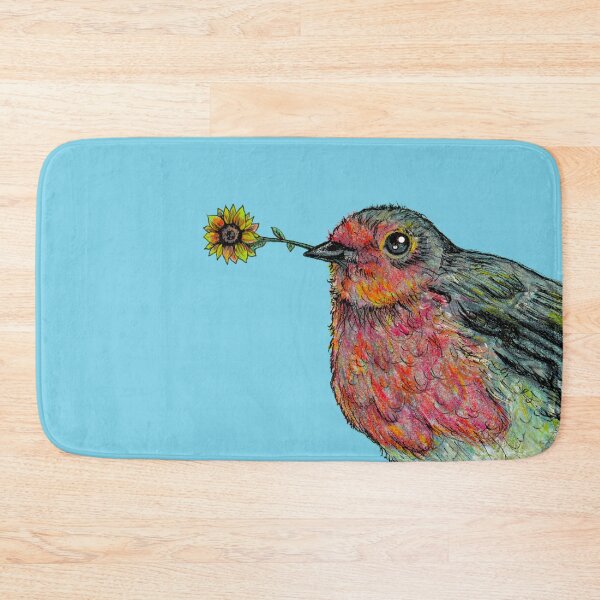Item preview, Little Bird with Flower designed and sold by inKseparable.