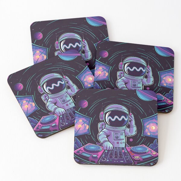 Item preview, DJ in the Space | Astronaut DJ Illustration | Cosmic Music Vibes | Futuristic Space-Themed Art | Galactic Party Design designed and sold by PaintedPixels01.