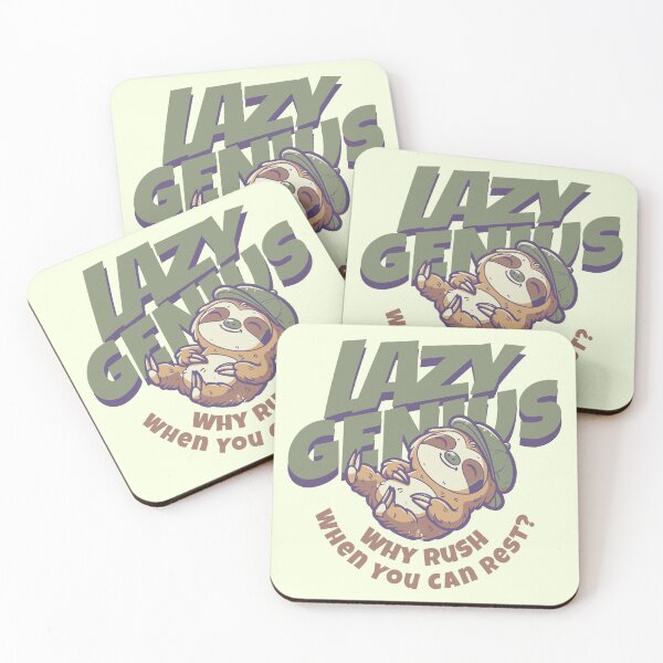 Item preview, Lazy Genius, Why Rush When You Can Rest? Sloth Funny Quote designed and sold by 2ndSketch.