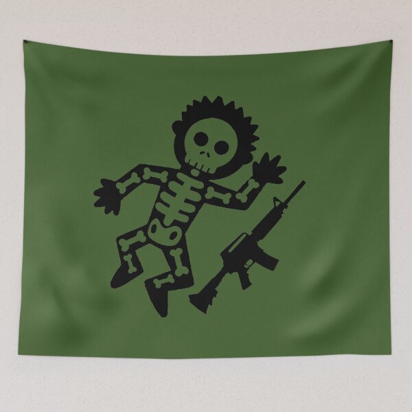 Item preview, Punk Skeleton With Rifle designed and sold by UNK-Fatigues.