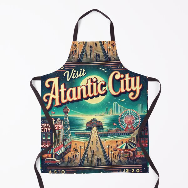 Aperçu de l'œuvre Atlantic City rétro – La nostalgie du Boardwalk créée et vendue par Meta2Physical.
