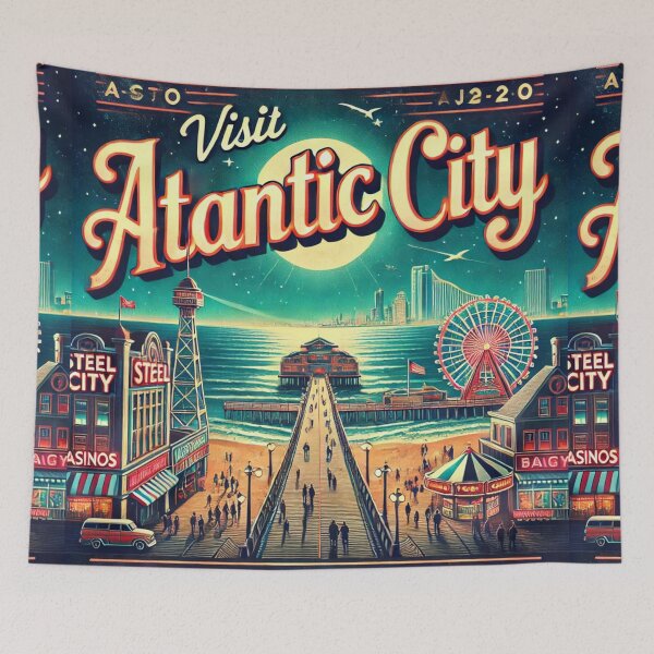 Item preview, Retro Atlantic City – Boardwalk Nostalgia designed and sold by Meta2Physical.