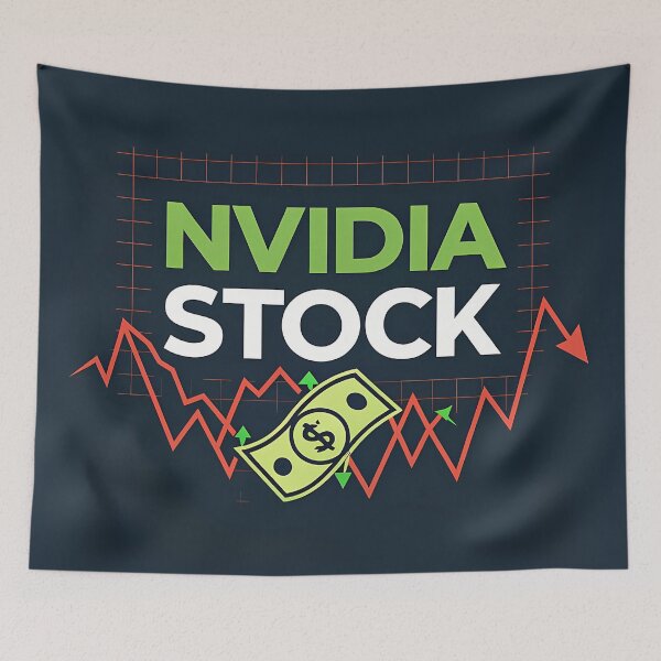 Item preview, NVIDIA Stock Crash – Market Volatility Print-on-Demand Product designed and sold by Purple Pixels.