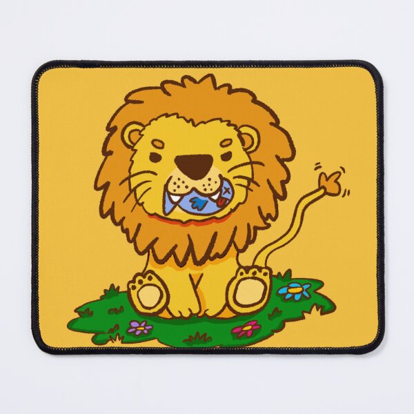 Item preview, Happy little Lion caught a fish designed and sold by Alicia.Makes.Art.