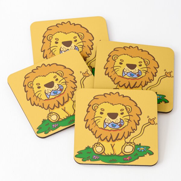 Item preview, Happy little Lion caught a fish designed and sold by Alicia.Makes.Art.