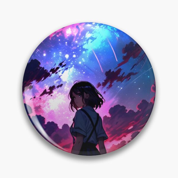Item preview,  Wandering Anime Girl at Mountain Valley  | 4K Anime Wallpaper designed and sold by typoinspired.