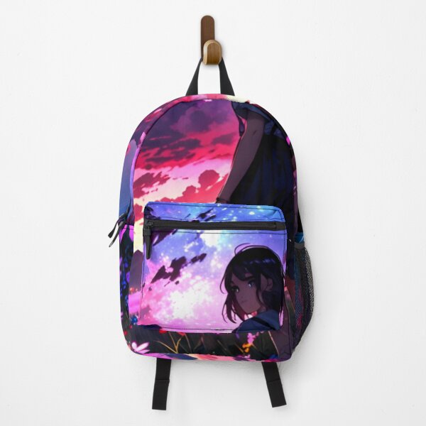 Item preview,  Wandering Anime Girl at Mountain Valley  | 4K Anime Wallpaper designed and sold by typoinspired.