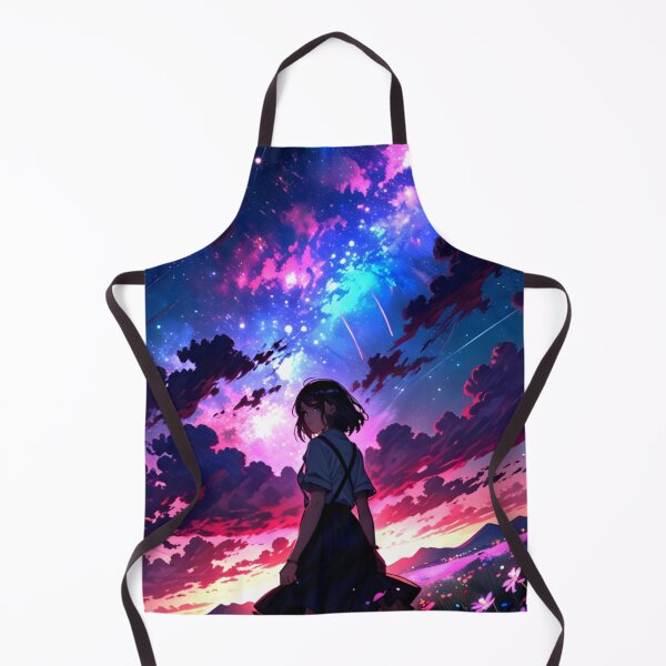 Item preview, Wandering Anime Girl at Mountain Valley | 4K Anime Wallpaper designed and sold by typoinspired.