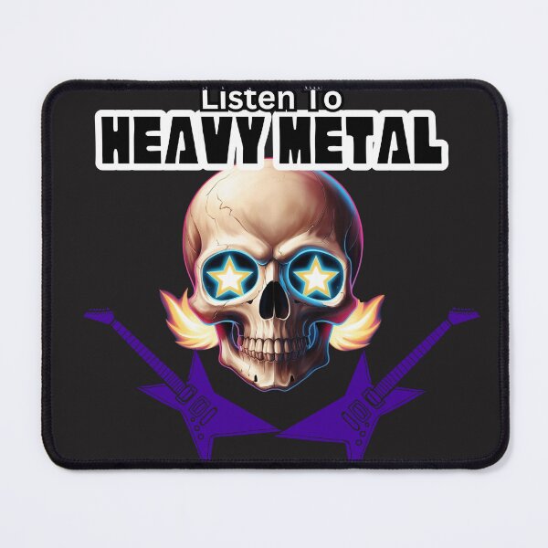 Item preview, Listen to Heavy Metal Skull with Guitars designed and sold by FroggyFly Designs.