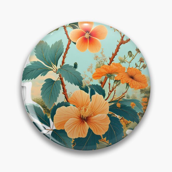Item preview, Elegante pegatina floral botánica designed and sold by DanielC89.