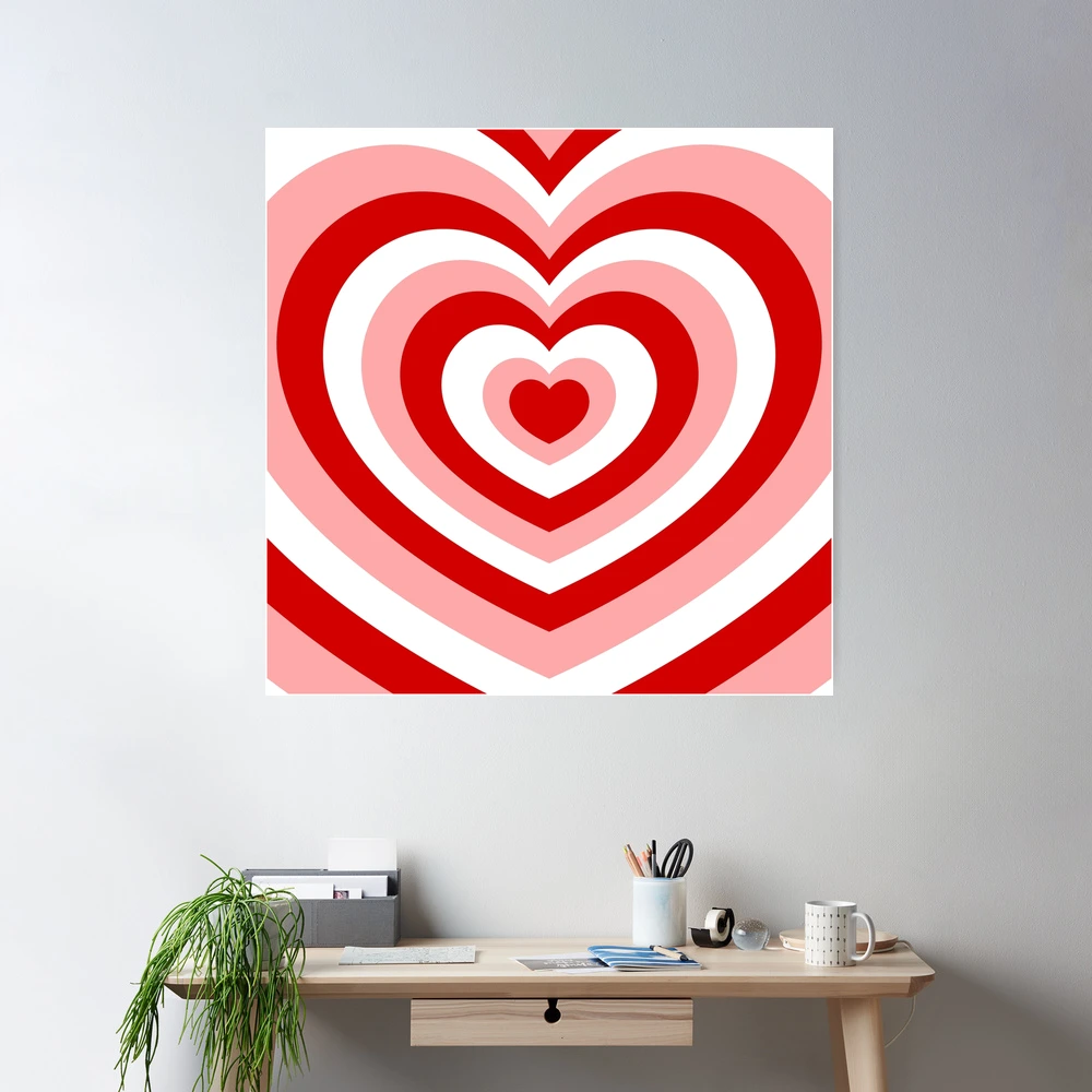 vintage valentine hearts pop art groovy 1960s