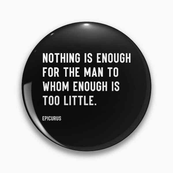 Item preview, Epicurus Thought Provoking Quote Minimalist Modern Style designed and sold by kakarikihill.