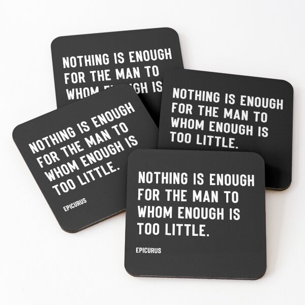 Item preview, Epicurus Thought Provoking Quote Minimalist Modern Style designed and sold by kakarikihill.