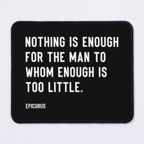 Item preview, Epicurus Thought Provoking Quote Minimalist Modern Style designed and sold by kakarikihill.