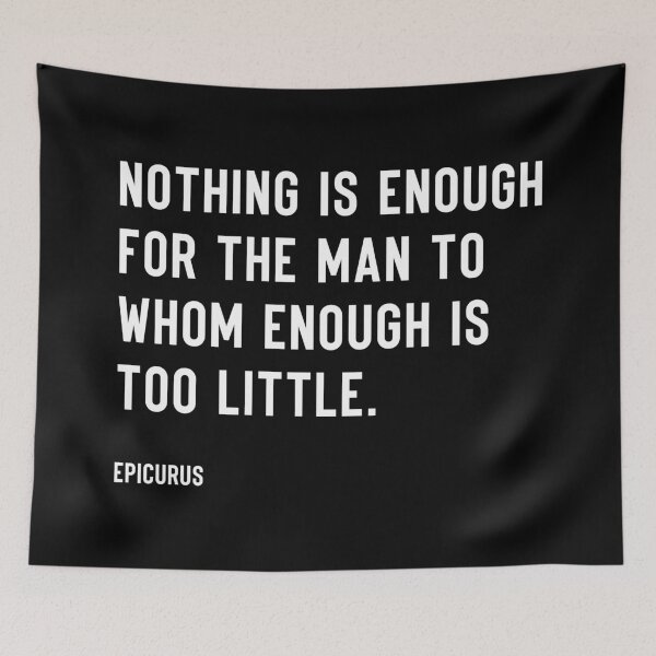 Item preview, Epicurus Thought Provoking Quote Minimalist Modern Style designed and sold by kakarikihill.