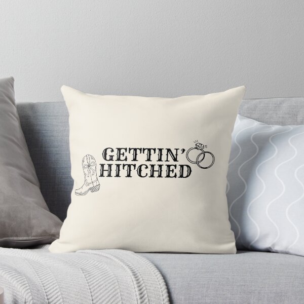 Item preview, Gettin' Hitched | western cowgirl bachelorette engaged gift bridesmaid matching designed and sold by ReadyandRowdy.