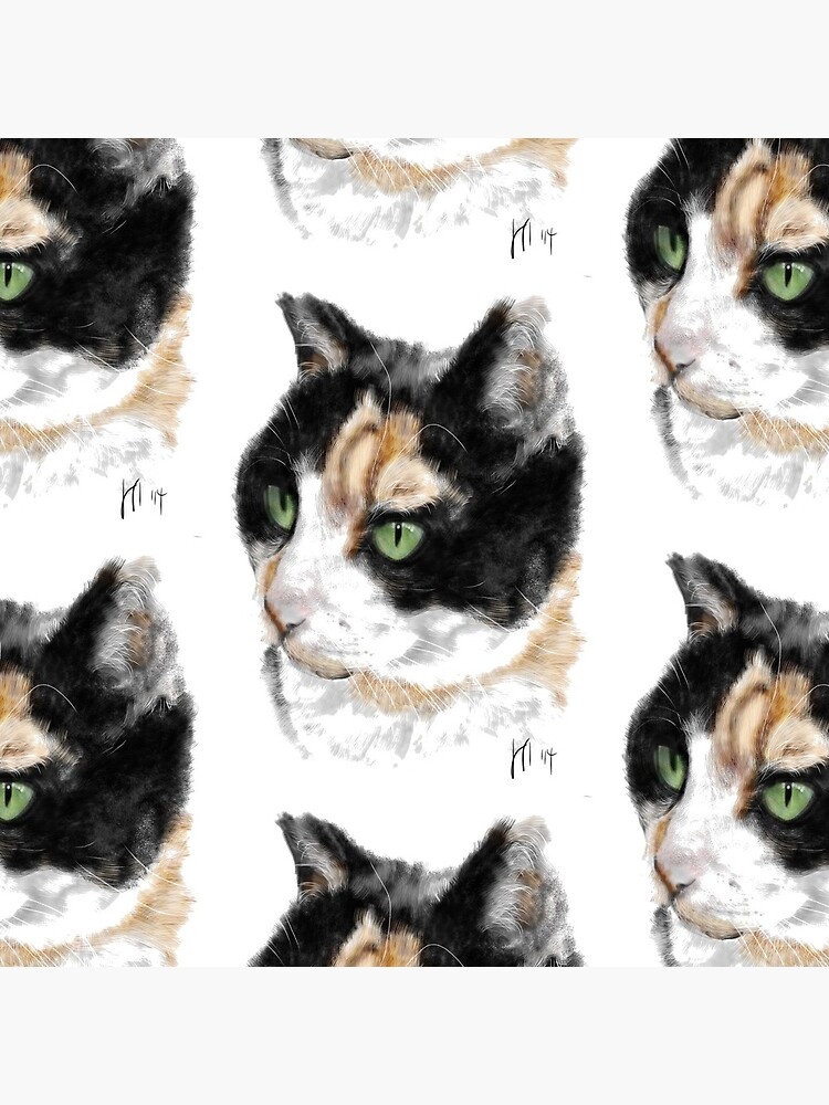 Serious Green Eyes Kittie Cat by LITDigitalArt