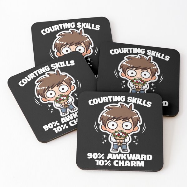 Item preview, COURTING SKILLS: 90% AWKWARD, 10% CHARM designed and sold by KEF Custom.