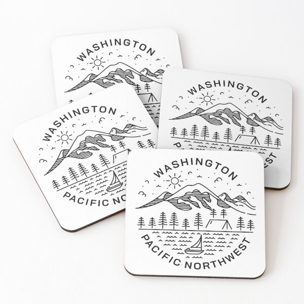 Item preview, Beautiful Washington | Pacific Northwest | Seattle | Mount Rainier | Washington State | West Coast | Upper Left designed and sold by CAMM Designs.